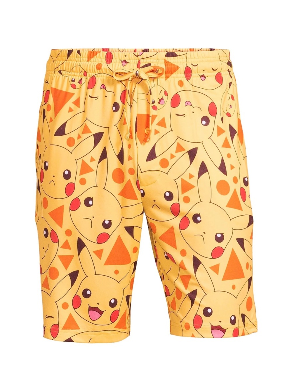 Pokemon Men’s Pikachu Graphic Drawstring Lounge Knit Sleep Shorts Size Medium